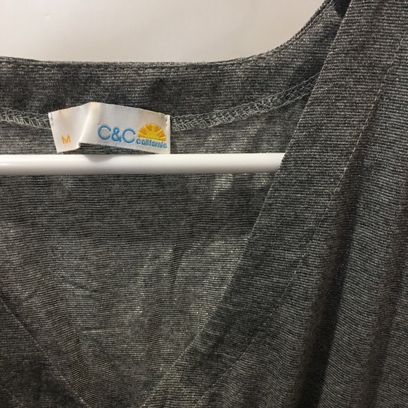 Silver V-neck Dress - Picture 2 of 2